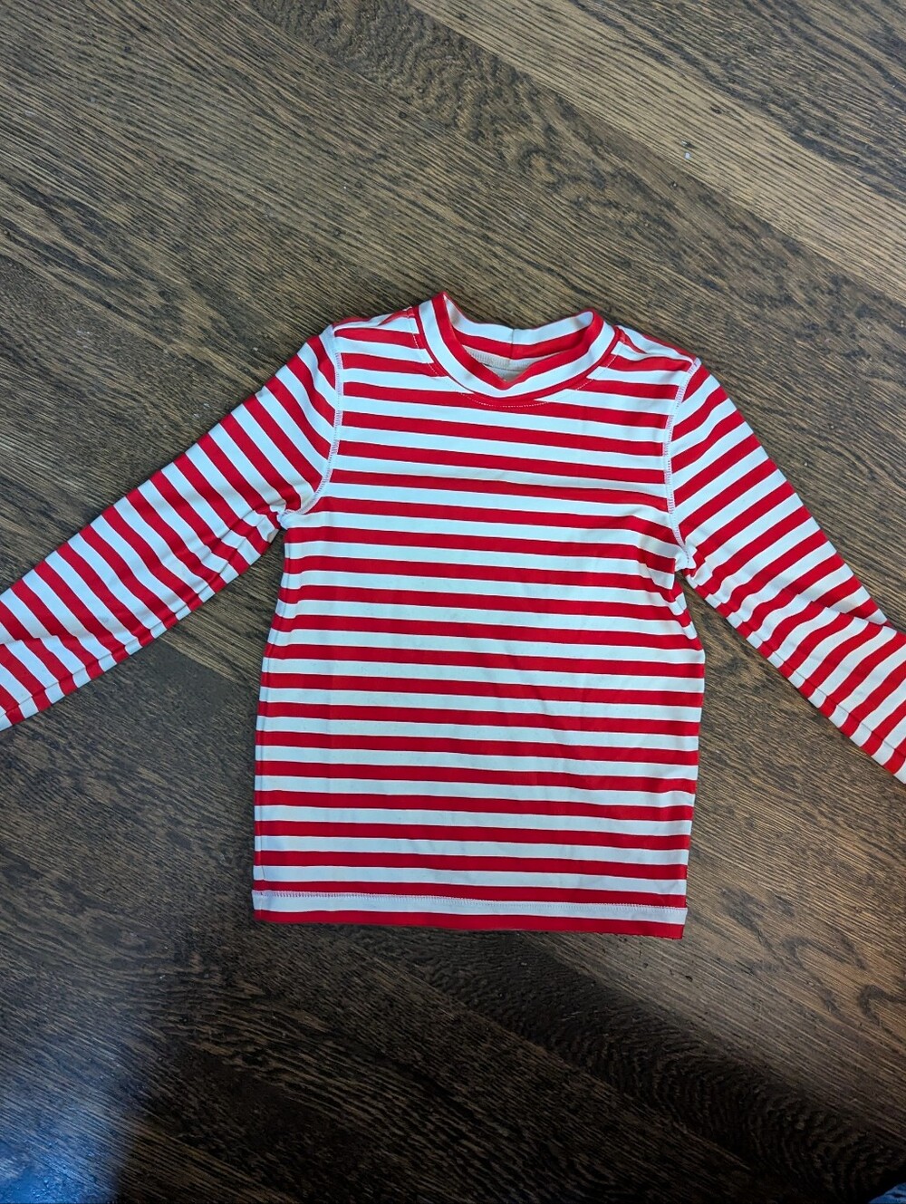 Primary tomato red striped swim rash guard. Size  2-3 years